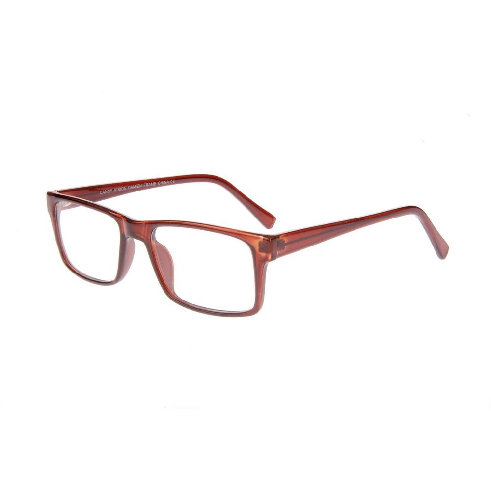 NEW CANNY VISION Brown DAMIEN Eyeglasses 52mm with Case